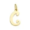 9ct Gold Initial C Pendant - R5097