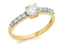 9ct Gold Cubic Zirconia Ring - R5916