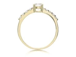 9ct Gold Cubic Zirconia Ring - R5916 -Fhinds Shop R5916 L 3