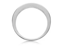 9ct White Gold Cubic Zirconia Half Eternity Ring - R5938 5 9ct White Gold Cubic Zirconia Half Eternity Ring - R5938 -Fhinds Shop R5938 L 3