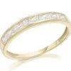 9ct Gold Cubic Zirconia Half Eternity Ring - EXCLUSIVE - R5941