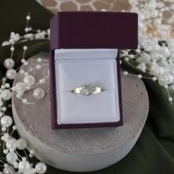 9ct Gold Cubic Zirconia Ring - R5973 -Fhinds Shop R5973 L 4