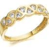 9ct Gold Cubic Zirconia Lattice Ring - EXCLUSIVE - R6505