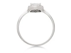 9ct White Gold Cubic Zirconia Pear Cluster Ring - EXCLUSIVE - R6522 -Fhinds Shop R6522 L 3
