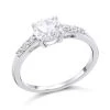 9ct White Gold Cubic Zirconia Ring - R6567