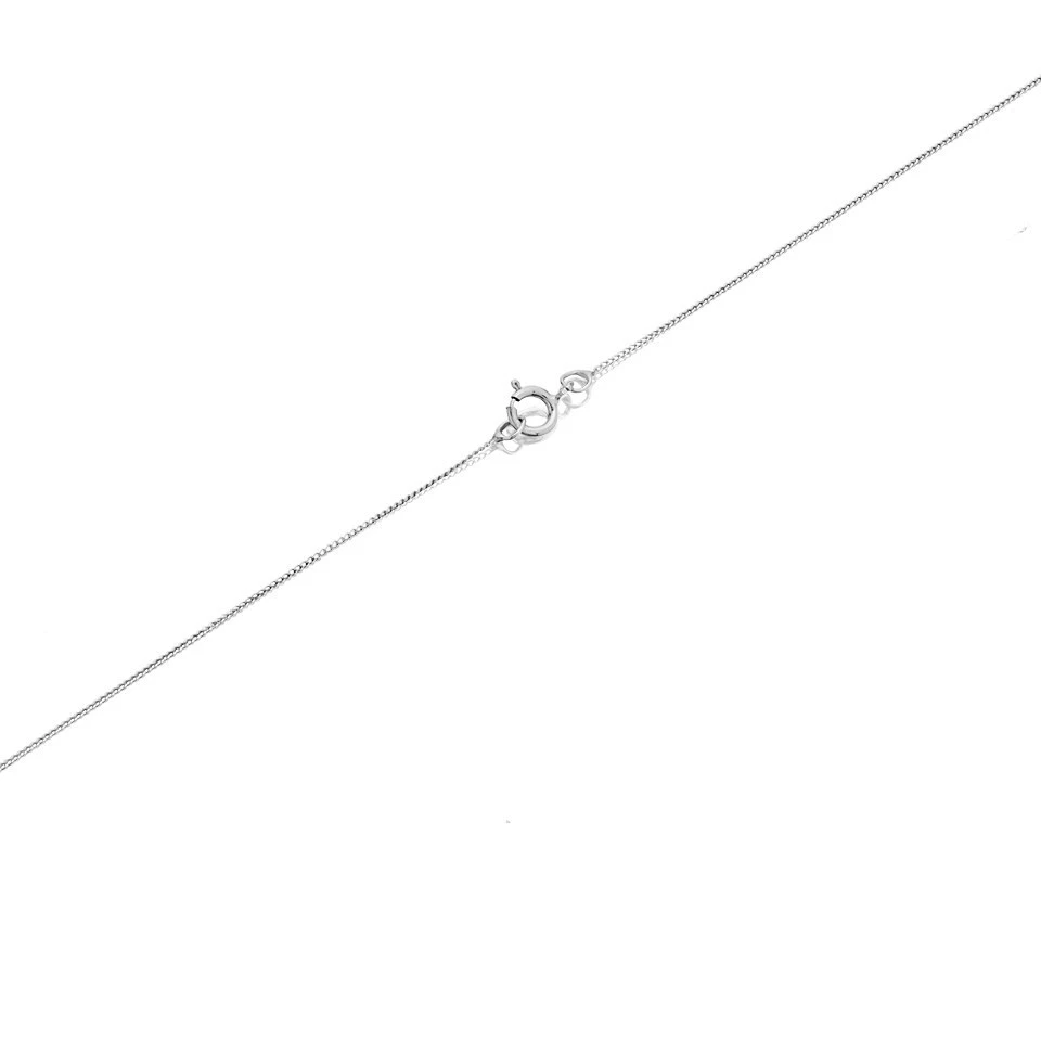 9ct White Gold Black Sapphire Cross And Chain - R6620 2 9ct White Gold Black Sapphire Cross And Chain - R6620 - Image 2