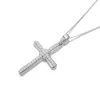 9ct White Gold Diamond Cross And Chain - 8pts - EXCLUSIVE - R6623