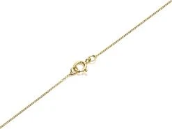 9ct Gold Two Colour Cubic Zirconia Flower Necklace - R6976 -Fhinds Shop R6976 L 2