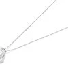 9ct White Gold Cubic Zirconia Solitaire Necklace - R6988