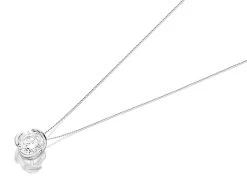 9ct White Gold Cubic Zirconia Solitaire Necklace - R6988