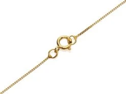 9ct Gold Two Colour Crystal Oval Locket And Chain - R7212 -Fhinds Shop R7212 L 3