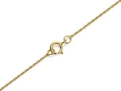 9ct Gold Two Colour Heart Locket And Chain - R7224 -Fhinds Shop R7224 L 3