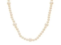 9ct Gold Freshwater Pearl Necklace - 18in - R7766