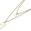 9ct Gold Heart Double Necklace - R8745