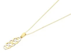 9ct Gold Two Colour Celtic Necklace - R8765