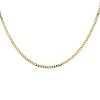 9ct Gold 2.8mm Wide Diamond Cut Solid Curb Chain - 18in - R9007