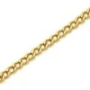 9ct Gold 2mm Wide Hollow Curb Chain - 16in - R9066