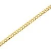 9ct Gold 3.5mm Wide Diamond Cut Solid Curb Chain - 20in - R9087