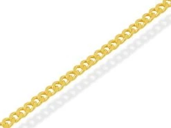 9ct Gold 2mm Wide Hollow Curb Chain - 18in - R9098
