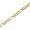 9ct Gold 6mm Wide Figaro Chain - 20in - R9102