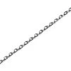 9ct White Gold 1mm Wide Solid Belcher Chain - 16in - R9302