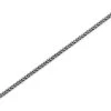 9ct White Gold 1mm Wide Solid Spiga Chain - 20in - R9418