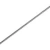 9ct White Gold 1mm Wide Solid Spiga Chain - 22in - R9420