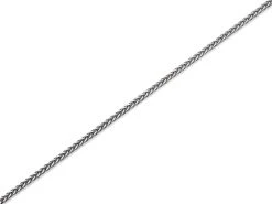 9ct White Gold 1mm Wide Solid Spiga Chain - 22in - R9420