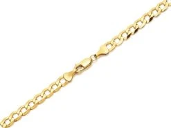 9ct Gold Curb Chain - 21.5in - R9424 -Fhinds Shop R9424 L 3