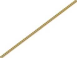 9ct Gold 1mm Wide Solid Curb Chain - 20in - R9454