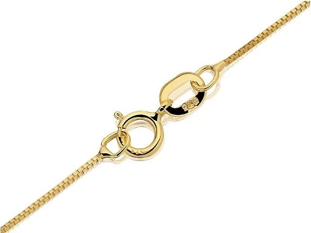 9ct Gold 0.5mm Wide Fine Venetian Solid Box Chain - 22in - R9465 2 9ct Gold 0.5mm Wide Fine Venetian Solid Box Chain - 22in - R9465 - Image 2