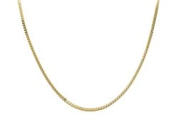 9ct Gold 1.7mm Wide Square Franco Chain - 18in - R9522