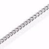 9ct White Gold 1mm Wide Diamond Cut Solid Curb Chain - 16in - R9603