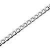 9ct White Gold 2mm Wide Solid Flat Curb Chain - 18in - R9644