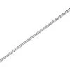 9ct White Gold 1mm Wide Solid Curb Chain - 24in - R9664