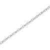 9ct White Gold 1mm Wide Solid Prince Of Wales Chain - 20in - R9713