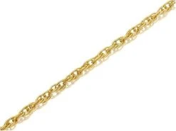 9ct Gold 1mm Wide Solid Prince Of Wales Chain - 20in - R9763