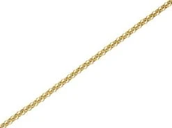 9ct Gold 1mm Wide Round Hollow Belcher Chain - 20in - R9819