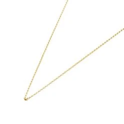 9ct Gold 1mm Wide Diamond Cut Belcher Chain - 20in - R9823