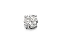 18ct White Gold Diamond Solitaire Single Stud Earring - 37pts - Z50605