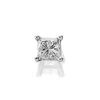 14ct White Gold Princess Cut Diamond Solitaire Single Stud Earring - 1/4ct - Z5148